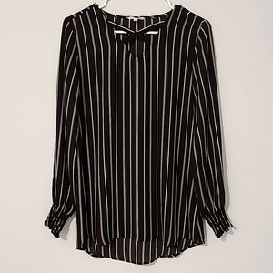Maurices Blouse xs long sleeve striped tunic